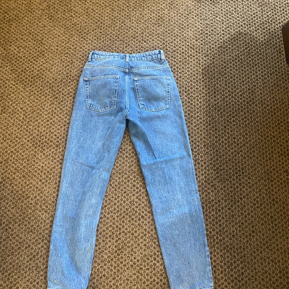 We The Free Blue Boyfriend Jeans